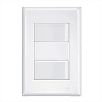 Interruptor Duplo Simples 16a - Evidence Branco