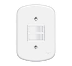 Interruptor Duplo Simples 4X2 Fame 10A
