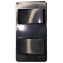 Interruptor Duplo Simples de Luz Condulete Modular Preto KSL