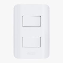 Interruptor duplo sp 10a 250v-linha canoa -romazi 2613