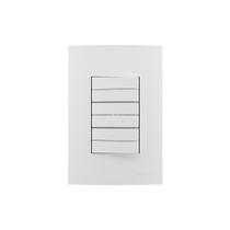 Interruptor Duplo Triplo 10A Margirius Sleek Com Placa 4X2