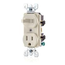 Interruptor e receptáculo Leviton T5225-T 15A 120V/125V Interruptor e receptáculo Leviton T5225-T 15A 120V/125V