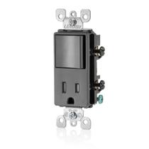 Interruptor e receptáculo resistente a violações Leviton Decora T5625-E