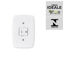 Interruptor e Tomada Pluzie linha Ideale 10A 20A 4x2 Modelos:Interruptor Bipolar 20A