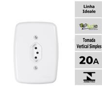 Interruptor e Tomada Pluzie linha Ideale 10A 20A 4x2 Modelos:Tomada Vertical 20A Interruptor e Tomada Pluzie linha Ideale 10A 20A 4x2 Modelos:Tomada Vertical 20A