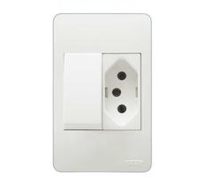 Interruptor E Tomada Sistema Externo 1St 2P+T 20A Fame