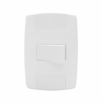 Interruptor Elétrico 1 Tecla Completo Branco 10A Linha Lev - Ilumi, Opção: Simples Interruptor Elétrico 1 Tecla Completo Branco 10A Linha Lev - Ilumi, Opção: Simples