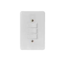 Interruptor Elétrico 1 Tecla Simples e 2 Tecla Paralela com Placa Branca - Radial, Opção: Branco(a) Interruptor Elétrico 1 Tecla Simples e 2 Tecla Paralela com Placa Branca - Radial, Opção: Branco(a)