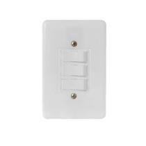 Interruptor Elétrico 2 Teclas Simples e 1 Tecla Paralela Placa Branca - Radial, Opção: Branco(a) Interruptor Elétrico 2 Teclas Simples e 1 Tecla Paralela Placa Branca - Radial, Opção: Branco(a)