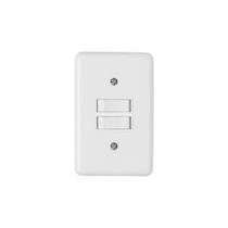Interruptor Elétrico 2 Teclas Simples Placa Branca - Ilumi, Opção: Branco(a) Interruptor Elétrico 2 Teclas Simples Placa Branca - Ilumi, Opção: Branco(a)