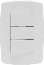 Interruptor Elétrico 3 Teclas Completo Branco 10A Linha Lev - Ilumi