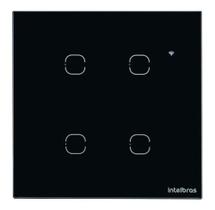 Interruptor eletrico smart wifi touch 4 teclas preto ews 1004 - intelbras Interruptor eletrico smart wifi touch 4 teclas preto ews 1004 - intelbras