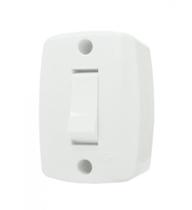 Interruptor Elétrico Sobrepor 1 Tecla Branca 6A - Ilumi, Opção: Simples