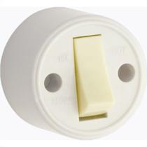 Interruptor Externo Fame Redondo Cinza 1 Simples