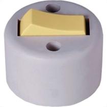 Interruptor Externo Ilumi Redondo Cinza 1 Simples 1755Pct - Kit C/10