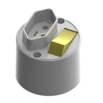 Interruptor Externo Ilumi Redondo Cinza 1 Simples+Tomada 20A 16541 - Kit C/10