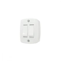Interruptor Externo Ilumi Retangular Branco 2 Simples Com 1Peca 16562