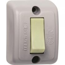 Interruptor Externo Lorenzetti Retangular Cinza 1063 Interruptor Externo Lorenzetti Retangular Cinza 1063