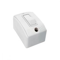 Interruptor Externo Perlex Retangular 1 Paralelo Brnaco 171Brc/10 - Kit C/10