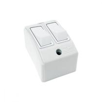 Interruptor Externo Perlex Retangular 2 Simples Branco 172Brc/10 - Kit C/10 Interruptor Externo Perlex Retangular 2 Simples Branco 172Brc/10 - Kit C/10