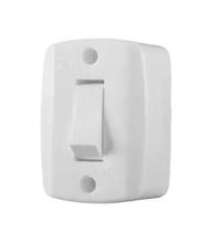 Interruptor Externo Retangular Branco 250V/6A 16553 ILUMI