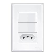 Interruptor Fame 2 Teclas C/tomada Distanciada 20a - Evidence