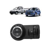 Interruptor Farol Agile/montana Com Reostato/farol Automatico Led Azul/com Milha/com Neblina Interruptor Farol Agile/montana Com Reostato/farol Automatico Led Azul/com Milha/com Neblina