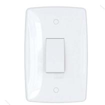 Interruptor finesse simples horizontal c/placa branca Interruptor finesse simples horizontal c/placa branca