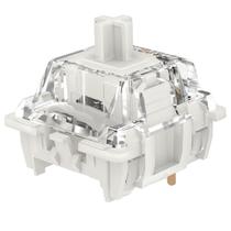 Interruptor GATERON G White Pro V3.0 pré-lubrificado de 5 pinos para teclado Interruptor GATERON G White Pro V3.0 pré-lubrificado de 5 pinos para teclado