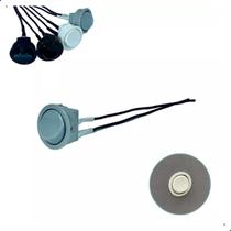 Interruptor Gota Redondo Simples Cinza 2 Pinos Com Cabo 10Cm Interruptor Gota Redondo Simples Cinza 2 Pinos Com Cabo 10Cm