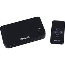 Interruptor HDMI Philips SWV9484B/27 4 dispositivos com controle remoto sem fio