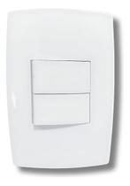 Interruptor Home 2 Teclas Paralelas com Placa Branca - B.lux Interruptor Home 2 Teclas Paralelas com Placa Branca - B.lux
