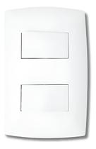 Interruptor Home 2 Teclas Paralelas Separadas Branca - B.lux Interruptor Home 2 Teclas Paralelas Separadas Branca - B.lux