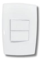 Interruptor Home 2 Teclas Simples com Placa Branca - B.lux Interruptor Home 2 Teclas Simples com Placa Branca - B.lux