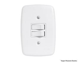 Interruptor Ideale Br 2 Simples C/Pl 3202 c/12pcs