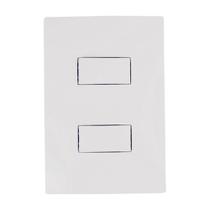 Interruptor Ilumi I9 2 Teclas Simples + Placa de 10A/250V Interruptor Ilumi I9 2 Teclas Simples + Placa de 10A/250V