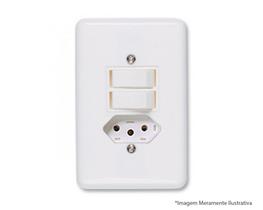 Interruptor Ilumi Stylus 2 Teclas Simpl Tom 2P T C/Pl 10A 25