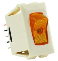 Interruptor Iluminado SPST JR Products 12575 Âmbar Marfim Interruptor Iluminado SPST JR Products 12575 Âmbar Marfim