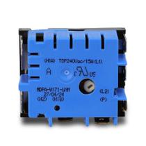 Interruptor infinito de queimador duplo W10434452 para fogões Whirpool