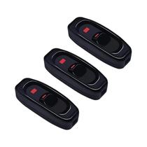 Interruptor Inline De Botão On/Off Aokin Preto 3PCS 10A 250V Para Lâmpada De Mesa Ou Cama Interruptor Inline De Botão On/Off Aokin Preto 3PCS 10A 250V Para Lâmpada De Mesa Ou Cama
