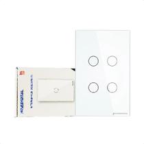 Interruptor Intel Wi-Fi Novadigital 4 Botões Lite-S - Branco