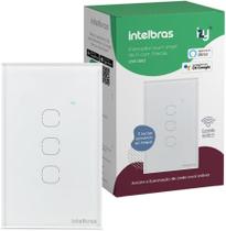 Interruptor Intelbras Ews 1003 Wi-fi Touch 3 Teclas Branco