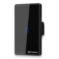 Interruptor Inteligente 1 Botão Primebras Preto 110V 220V Interruptor Inteligente 1 Botão Primebras Preto 110V 220V