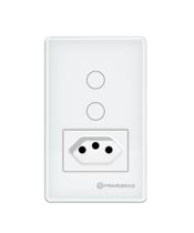 Interruptor Inteligente 2 Canais c/tomada (TP1012B)