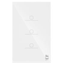 Interruptor Inteligente 3 Teclas Conexão Zigbee Compatível com Assistente de voz, IOS e Android Branco - Geonav Interruptor Inteligente 3 Teclas Conexão Zigbee Compatível com Assistente de voz, IOS e Android Branco - Geonav