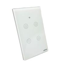 Interruptor inteligente 4 botões wifi 4x2 - branco
