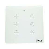 Interruptor inteligente 6 botões wifi 4x4 - branco