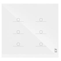 Interruptor Inteligente 6 Teclas Conexão Zigbee Compatível com Assistente de voz, IOS e Android Branco - Geonav
