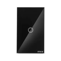 Interruptor Inteligente Alexa 1 Botão 4x2 Smarteck Steck SMCI1PS1 Preto