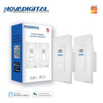 Interruptor Inteligente Com sensor de Movimento 2 Botões Alexa